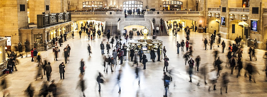 A busy Grand Central Station, New York City